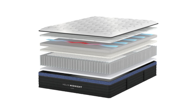 Helix Midnight Luxe with GlacioTex Cooling Cover and CoolForce Layer