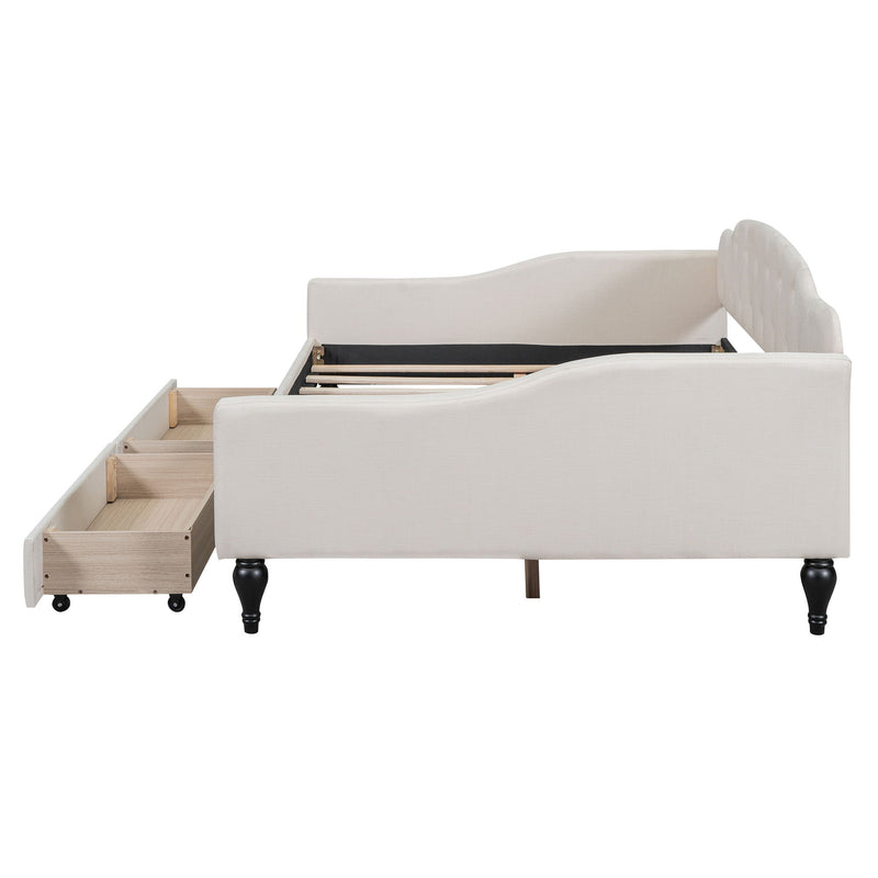 Upholstered Tufted Daybed