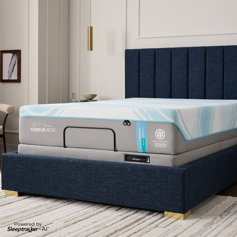 Tempur-Breeze - Tempur-ActiveBreeze Medium Hybrid Mattress - Split California King