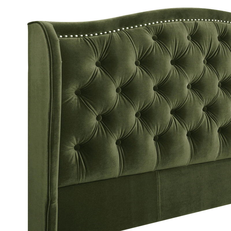 Marcella - Upholstered Shelter Headboard Bed