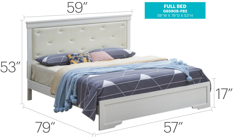 Chic Elegantly Designed Transitional Bed