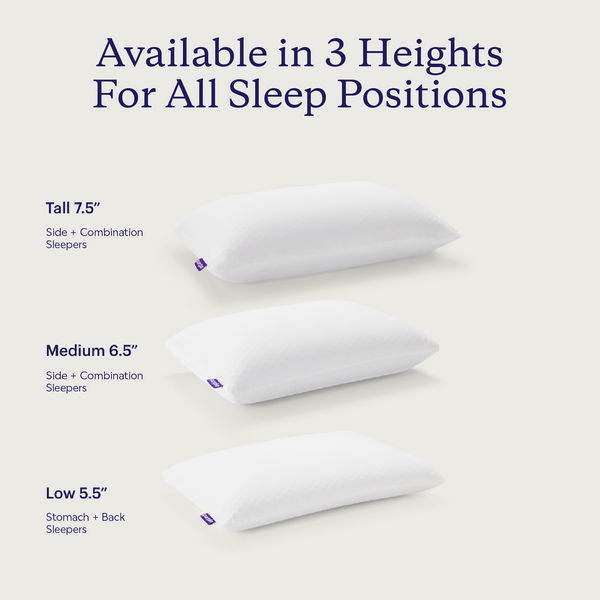 The Purple Harmony Pillow Low - King - 5"