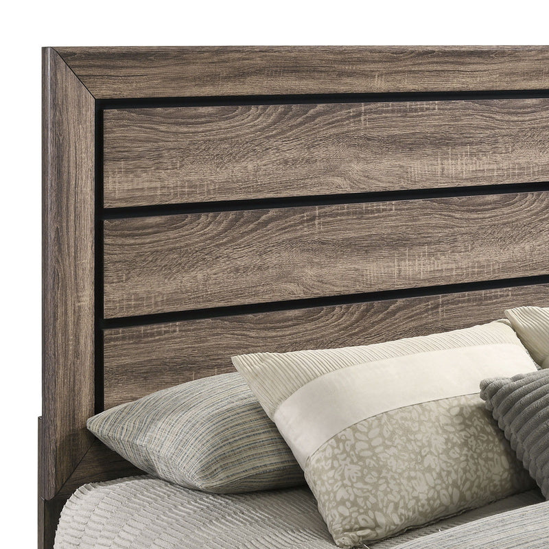 Queen Storage Bed With Underbed Drawers - Brown