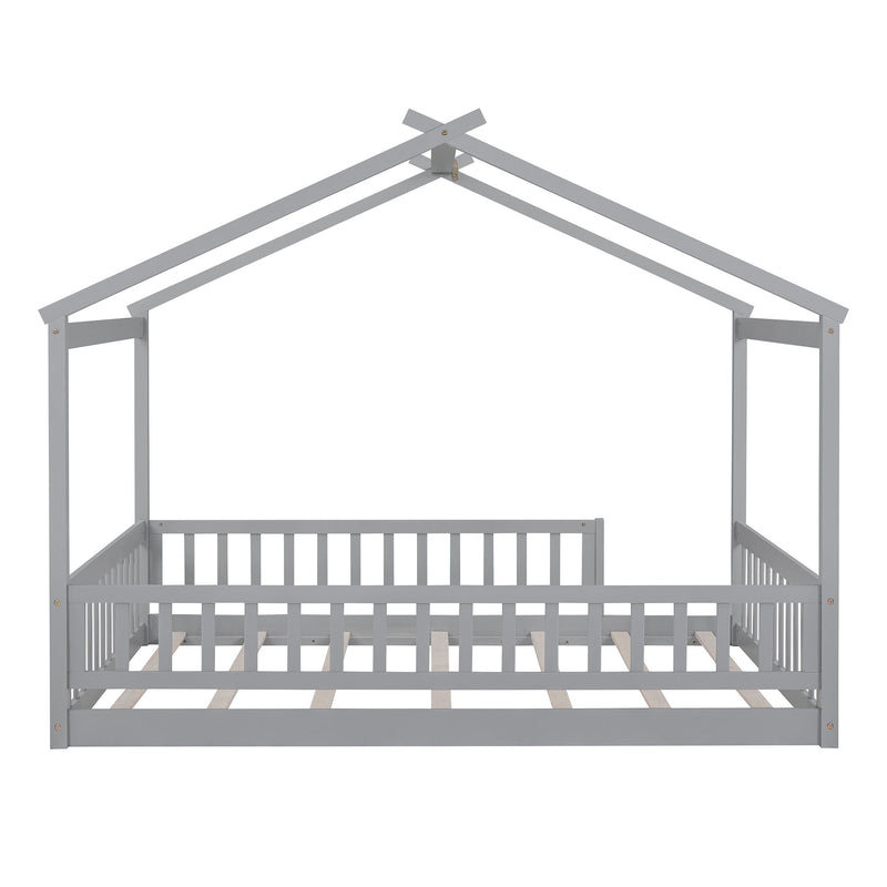 Bed House Bed Frame With Fence