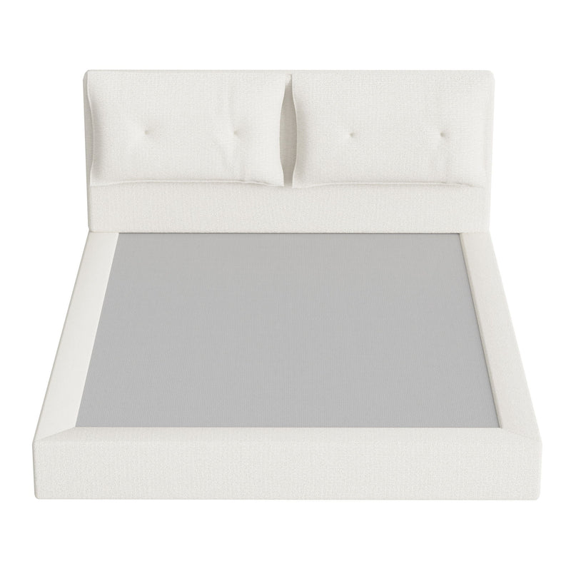 Airframe - Upholstered Bed Frame With Double Layered Upholstered Headboard