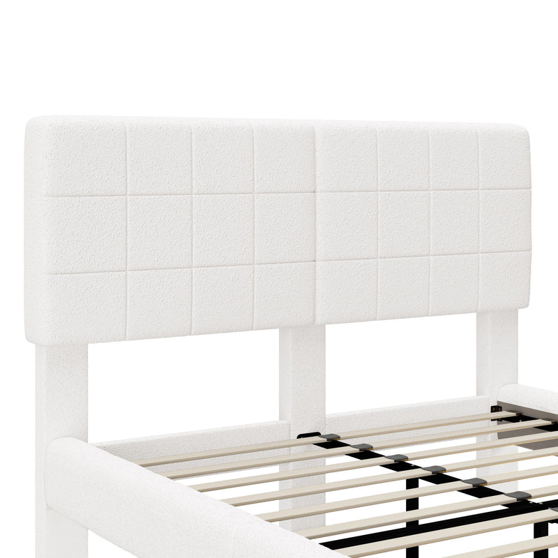 Floating Bed With Light, Soft Touch Surface