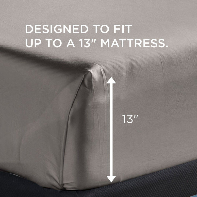 Tempur-Adapt - Tempur-Adapt Luxe Egyptian Cotton Sheets - Graphite