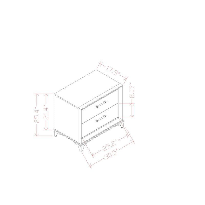 Star - Nightstand - White
