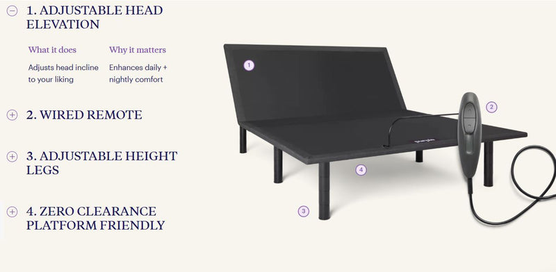 Purple Adjustable Base