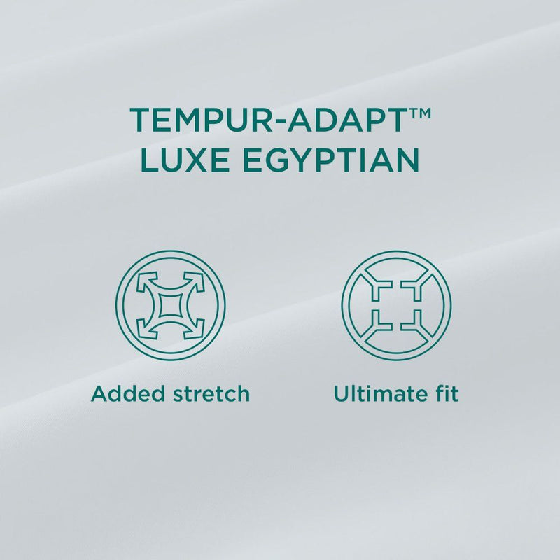 Tempur-Adapt - Tempur-Adapt Luxe Egyptian Cotton Sheets - White