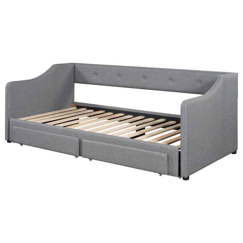 Upholstered Daybed With 2 Drawers