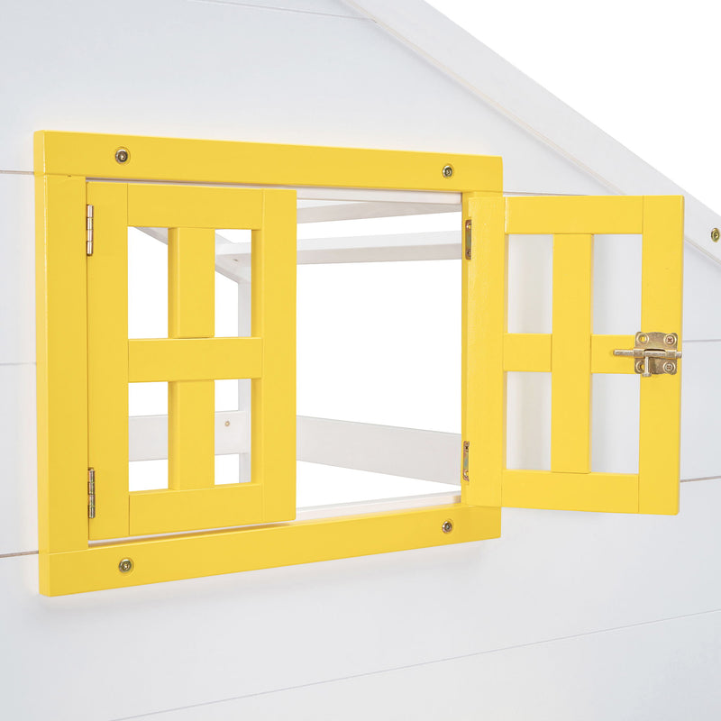 Bunk Bed With Playhouse Roof And Window