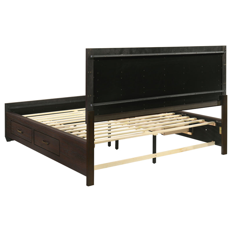 Holmgren - Panel Bed With Side Drawers