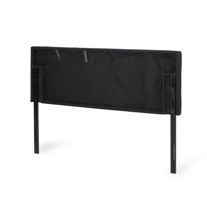 Marakesh - Contemporary Fabric Upholstered King / California King Headboard - Black