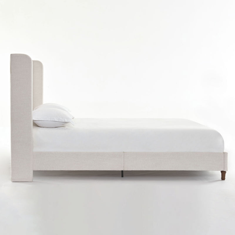 Harper - Tall Headboard Upholstered Bed / High Headboard / Elegant Simplicity / No Box Spring Needed