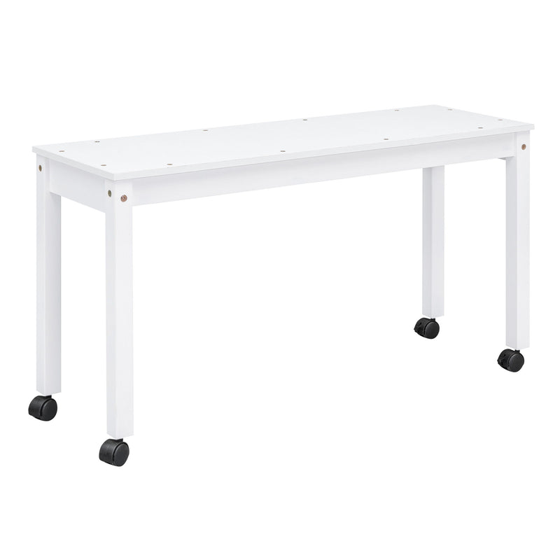 Loft Bed With Retractable Writing Desk And 4 Drawers, With Lateral Portable Desk And Shelves