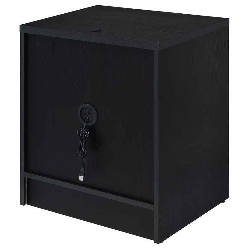 Geary - 2 Drawer Nightstand With LED Lights And USB Charging Ports