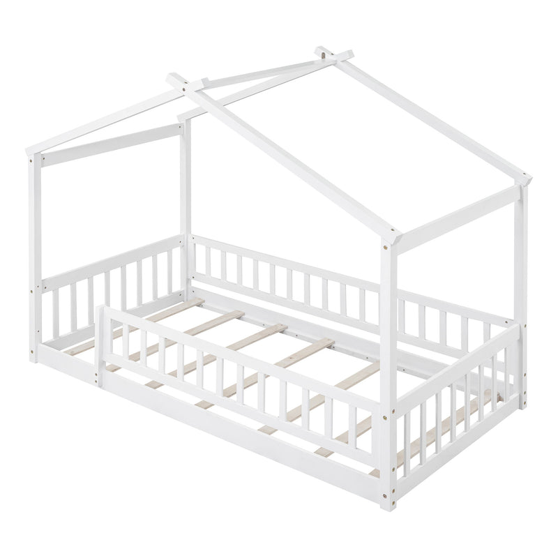 Bed House Bed Frame With Fence