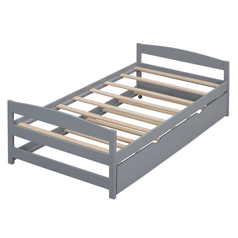 Platform Bed With Trundle
