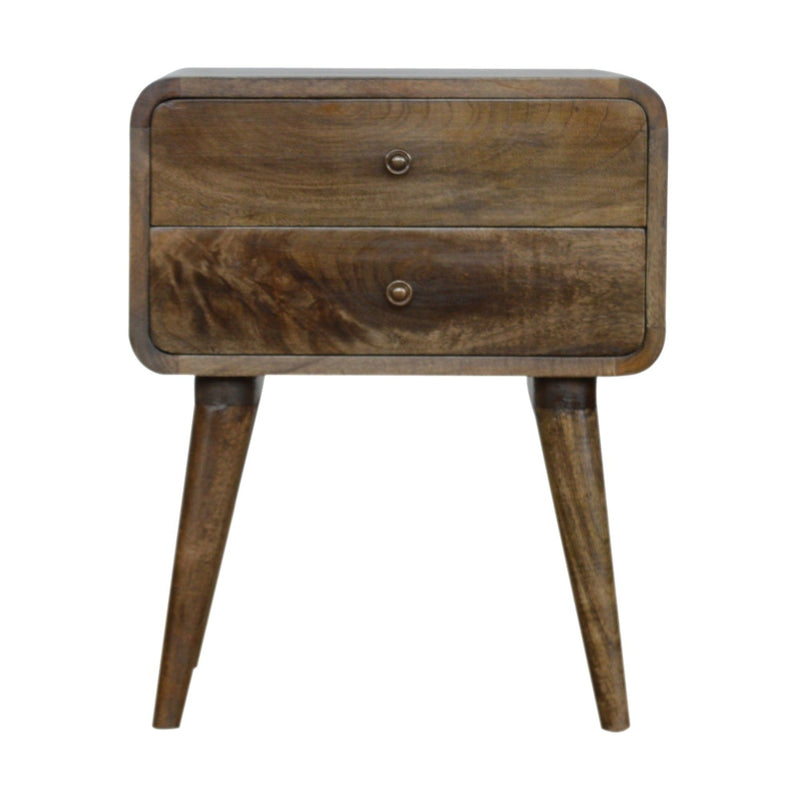Curved Classic ed Nightstand - Gray Wash