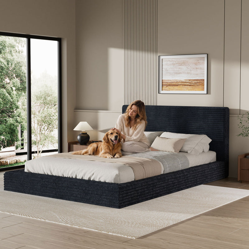 Airframe - Upholstered Bed Frame, Cloud Soft Headboard