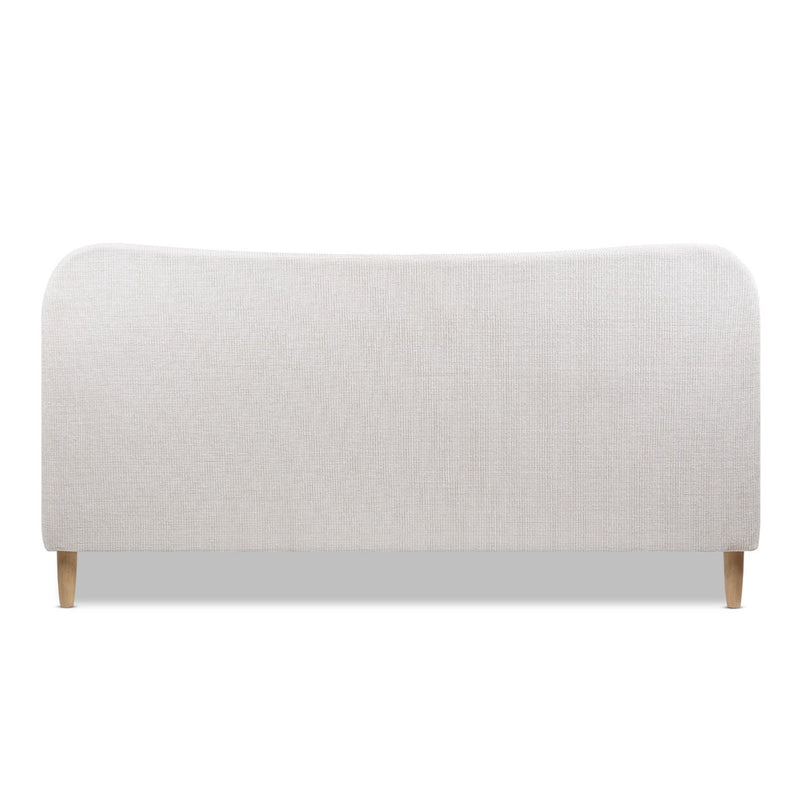 Roman - Curved Headboard Upholstered Platform Bed