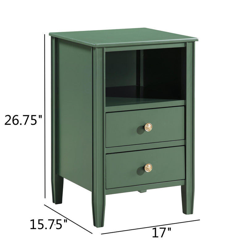 Winston - 2 Drawer Storage Nightstand