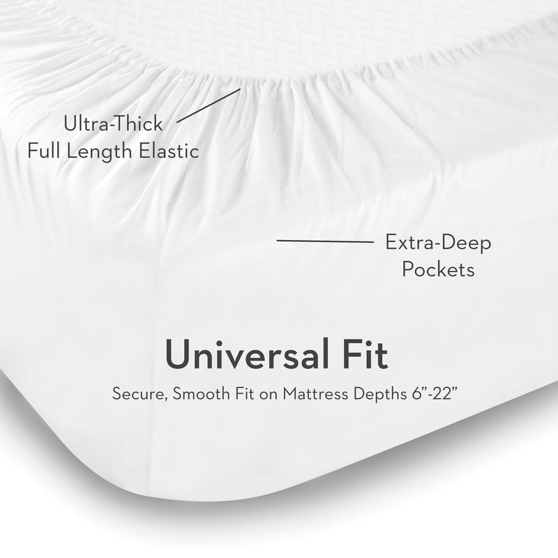 Rayon From Bamboo - Bed Sheet - Split Queen - White