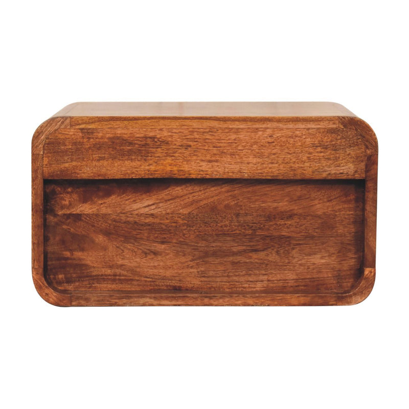 Curve Upper Slot Floating Nightstand