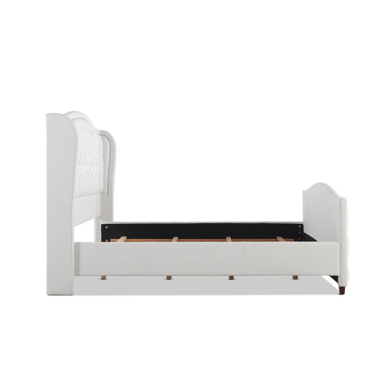 Marcella - Upholstered Shelter Headboard Bed