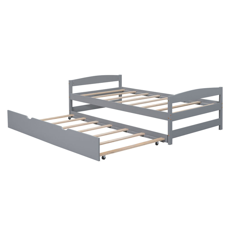 Platform Bed With Trundle