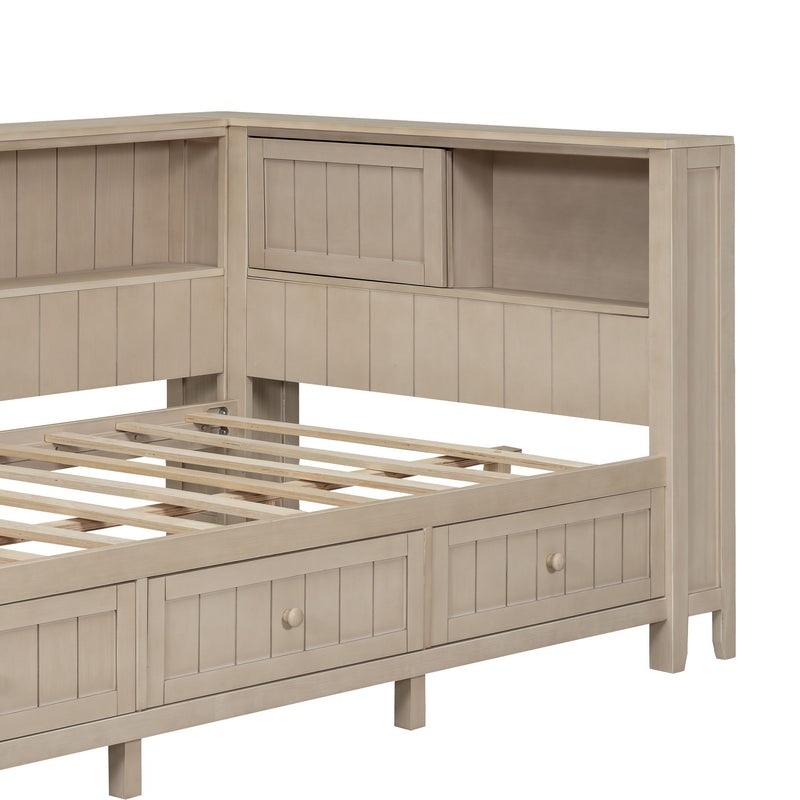 Daybed With Storage Shelves