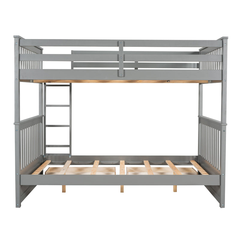 Bunk Bed With Ladders And 2 Storage Drawers