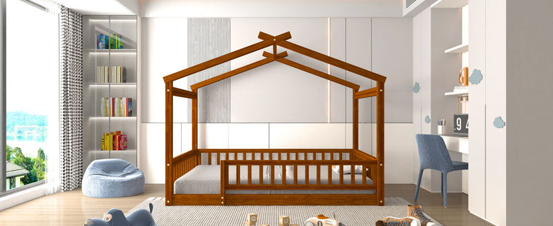 Bed House Bed Frame With Fence