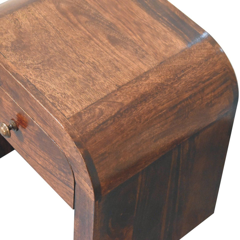 Disc Nightstand - Walnut