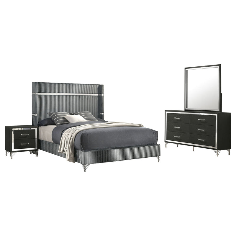 Malcolm - Bedroom Set With Wingback Design
