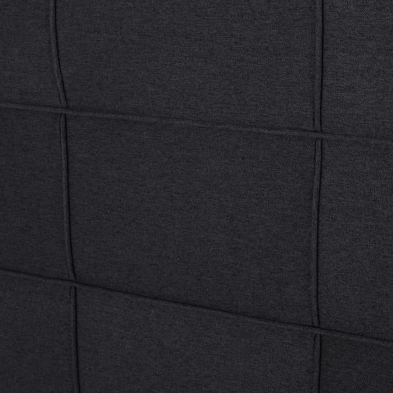 Marakesh - Contemporary Fabric Upholstered King / California King Headboard - Black