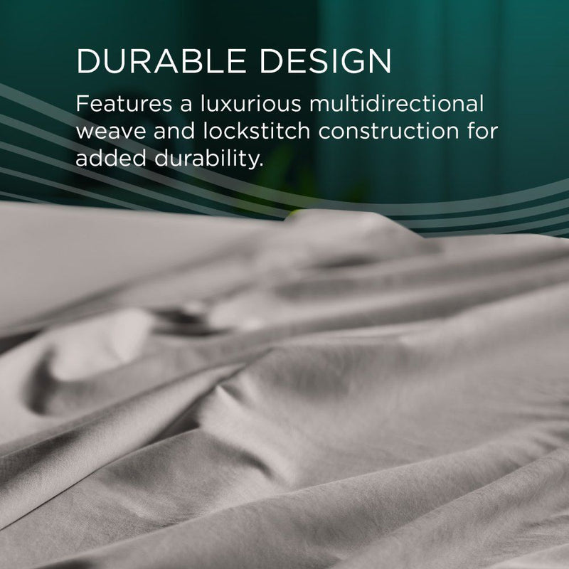 Tempur-Adapt - Tempur-Adapt Luxe Egyptian Cotton Sheets - Graphite