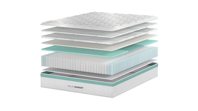 Helix Sunset Core with GlacioTex Cooling Pillow Top and ErgoAlign Layer