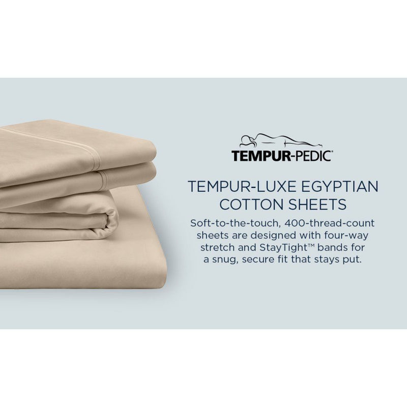 Linens - Tempur Luxe Egyptian Cotton Sheet Set - Sleepy Blue