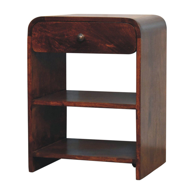 Arvessa - Open Bedside Table - Dark Brown