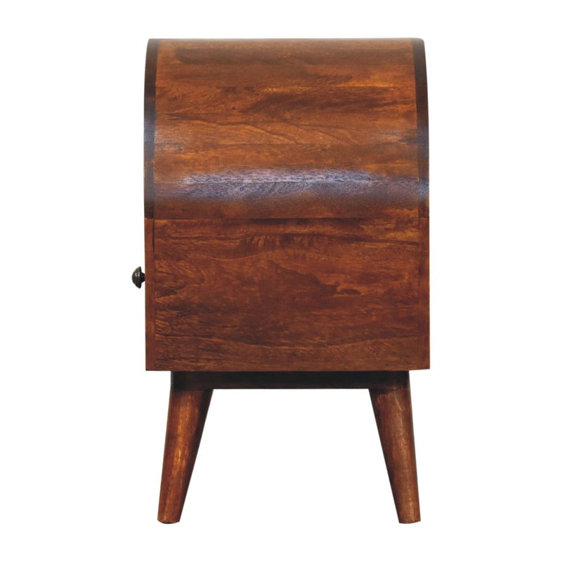 Dome Bedside Table - Brown
