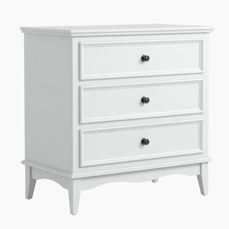 3 Drawer Dresser - White