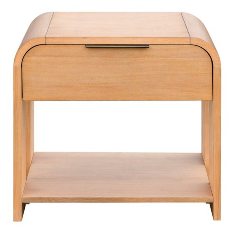 1 Drawer Waterfall Nightstand - Natural