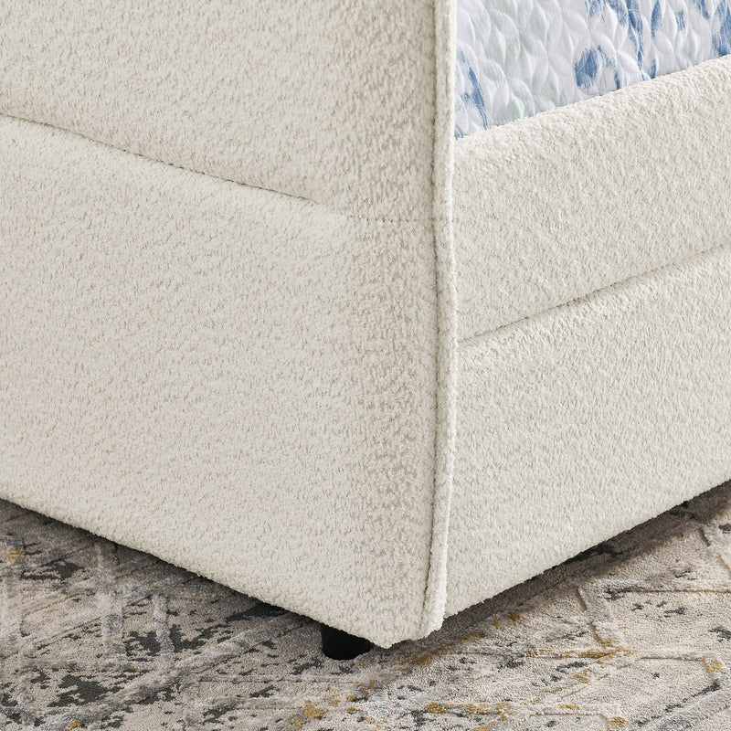 Upholstered Daybed & 2 Drawers