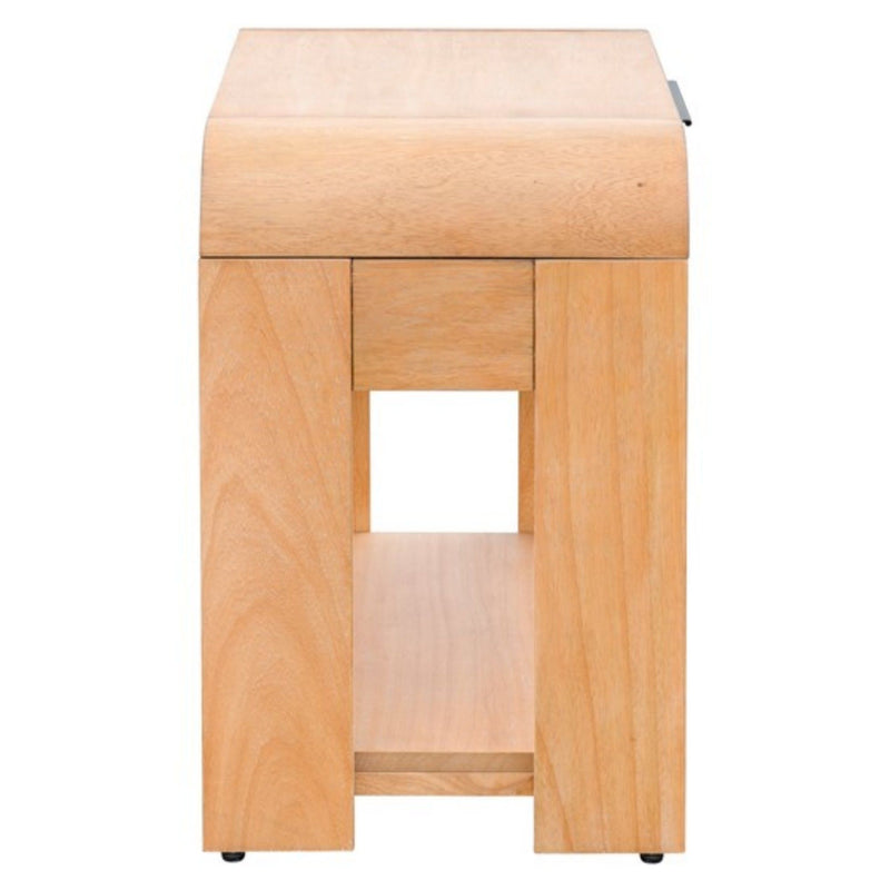 1 Drawer Waterfall Nightstand - Natural