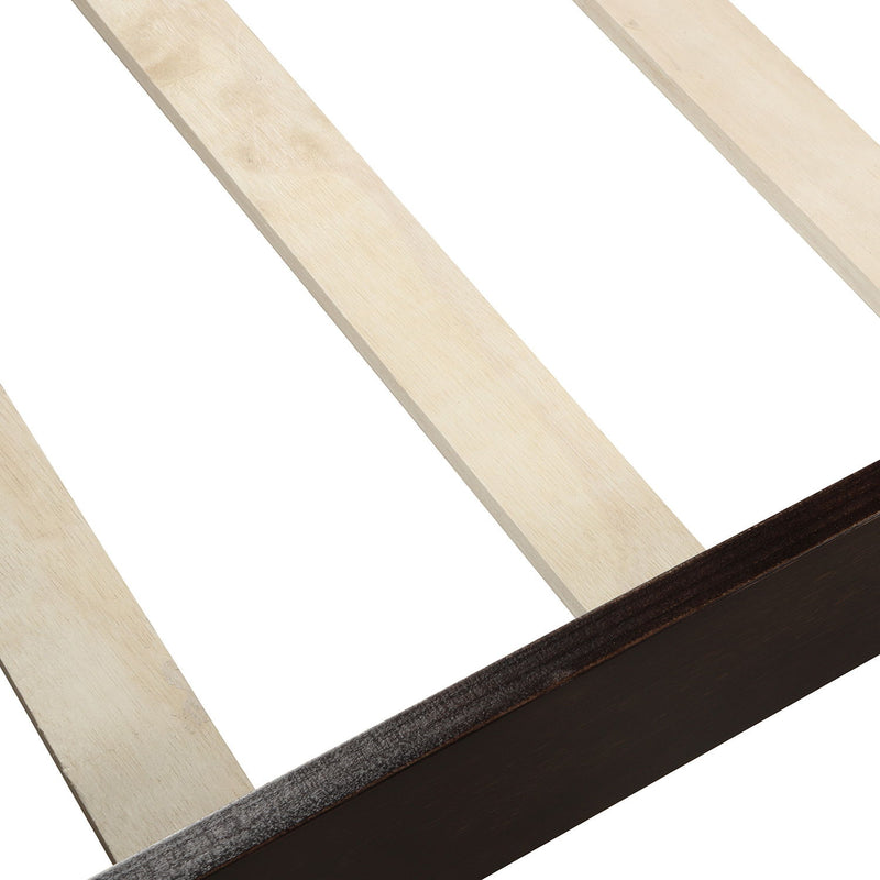 Platform Bed Frame Mattress Foundation Sleigh Bed With Headboard / Footboard / Wood Slat Suppor