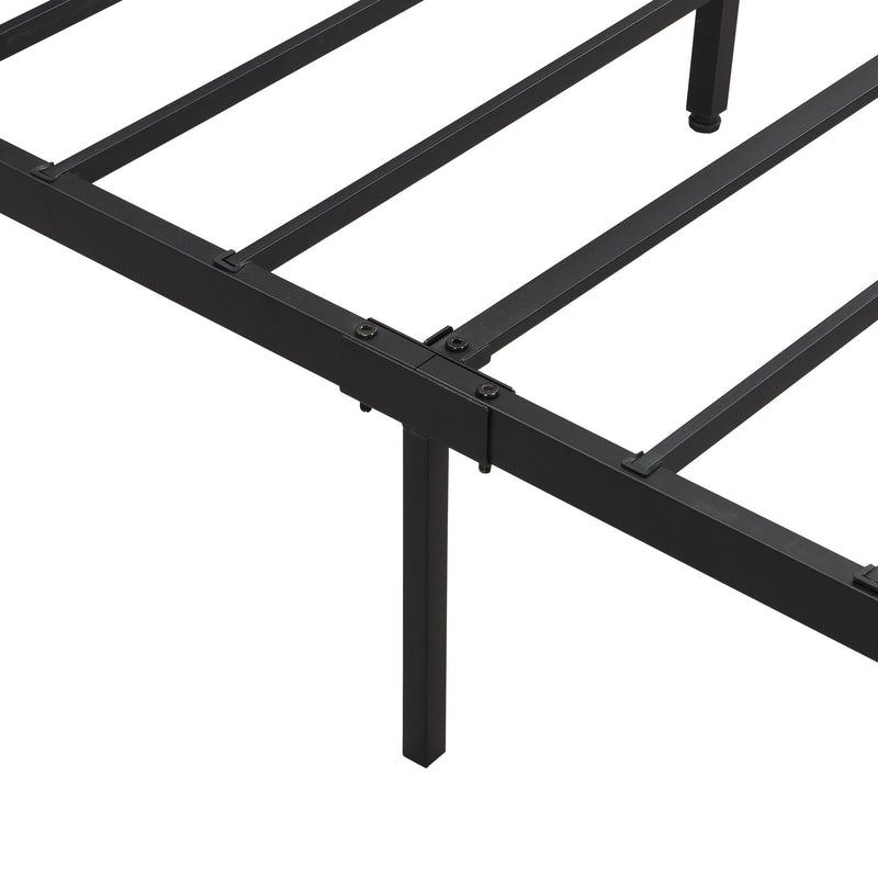Modern Platform Bed, USB Charging Station, 2 Drawers, LED Lights