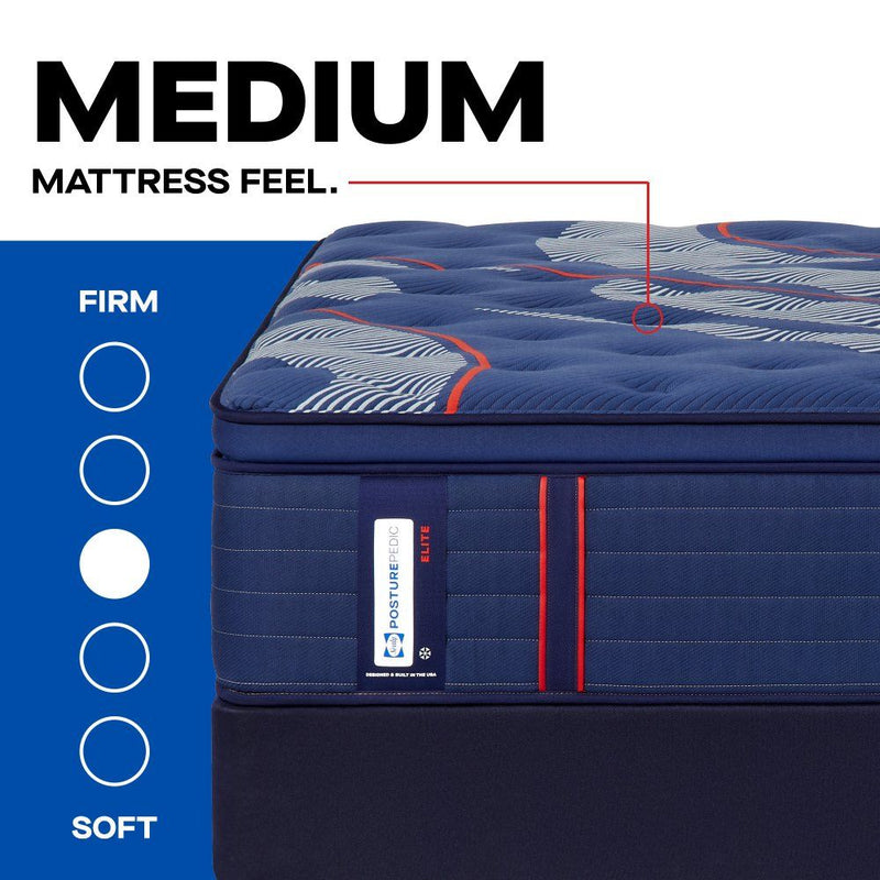 Posturepedic Elite - Brenham II Euro Pillow Top Medium Mattress