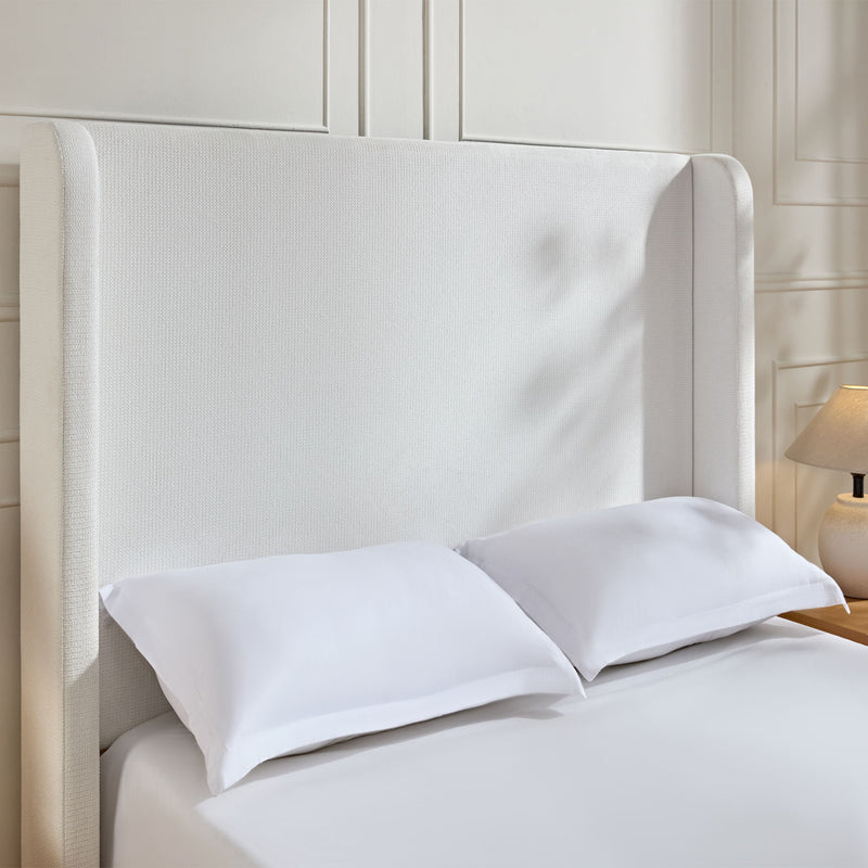 Harper - Tall Headboard Upholstered Bed / High Headboard / Elegant Simplicity / No Box Spring Needed